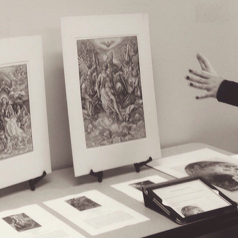 A black and white image of several file folders from Karen’s desk with handwritten labels. The visible labels read The Moaning Lisas, The Fresh-Cos, Manic Markets, The Blue Peacocks, and Madonna. The folders are slightly overlapping.